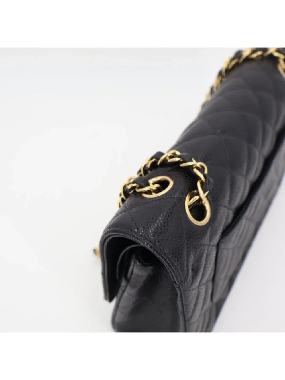 Chanel Quilted Caviar Leather Shoulder Bag